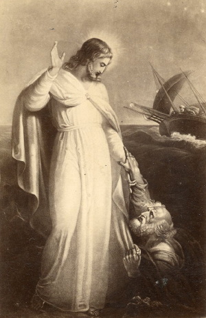 Christ on the sea